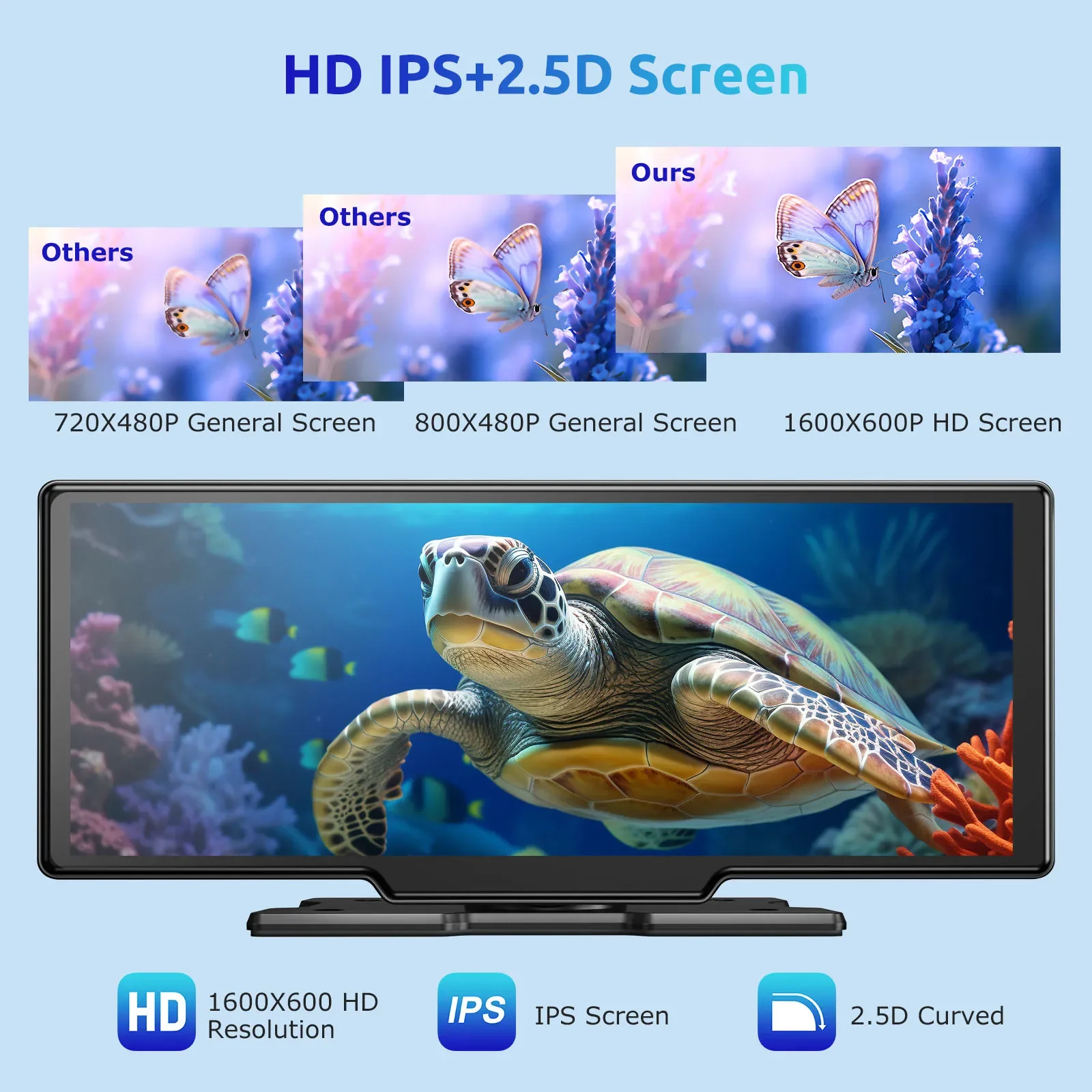 Câmera Veicular 4K 10,26” DVR Sem Fio CarPlay Android Auto Rádio Automotivo GPS e Dupla Lente - Image 4