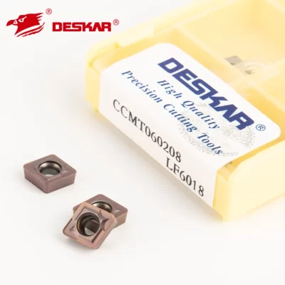 Deskar 100% original ccmt 060204 ccmt09t304 ccmt 120404 lf6118/lf6018 cnc inserções de carboneto torno cortador herramientas de tor