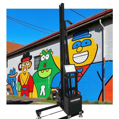 Fé automática efeito vertical cor 3d máquina de pintura parede arte mural impressora jato tinta parede