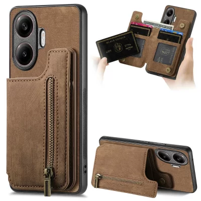 For Xiaomi Poco F7 X7 Pro F 7 Ultra X6 Pro 5G Leather Case Zipper Magnet Wallet Funda Poco M6 Pro F6 M 6 X X5 F3 M5s Card Cover