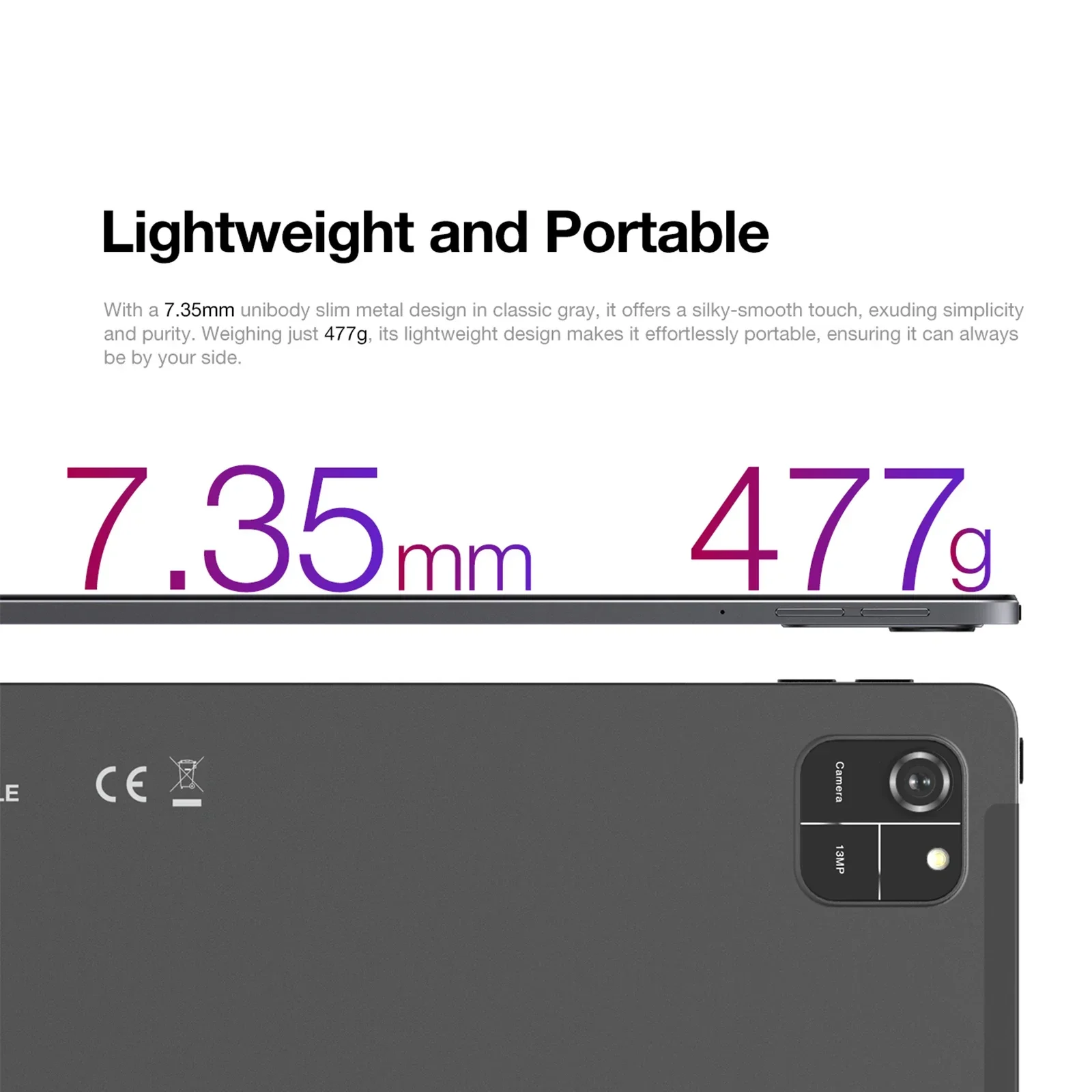 AGM PAD T1 Tablet 10.95 polegadas 1200*1920 FHD + Tela 8(4 + 4)GB RAM 128GB ROM 4G LTE Android 14 Unisoc T606 Tablets Widevine L1 - Image 6