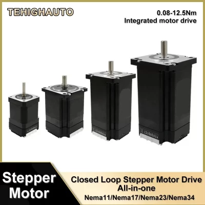 Driver de motor de passo de circuito fechado tudo-em-um motor codificador integrado híbrido de alta velocidade 0,08Nm-12.5Nm Nema11-Nema34