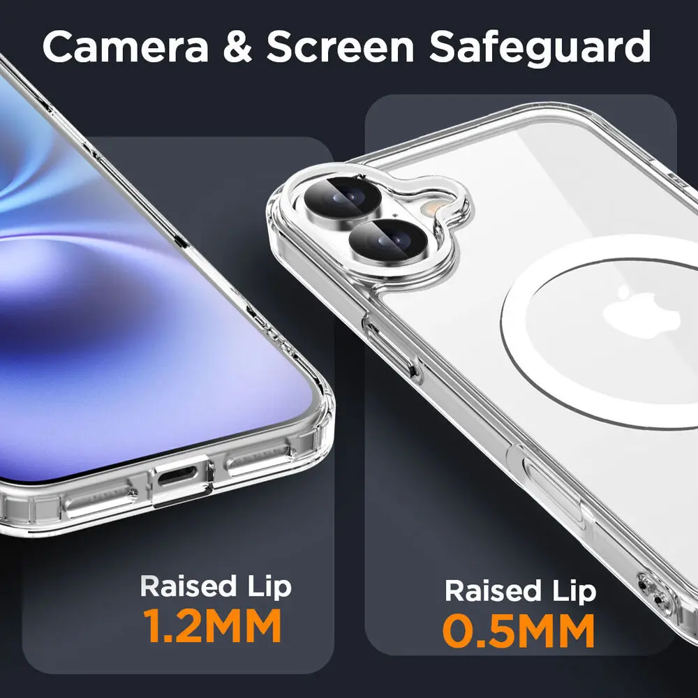 Original Magnetic Transparent Phone Case For iPhone 17 Air 16 15 14 13 12 11 Pro Max Plus 16e E Magsafe Silicone Cover Funda - Image 5