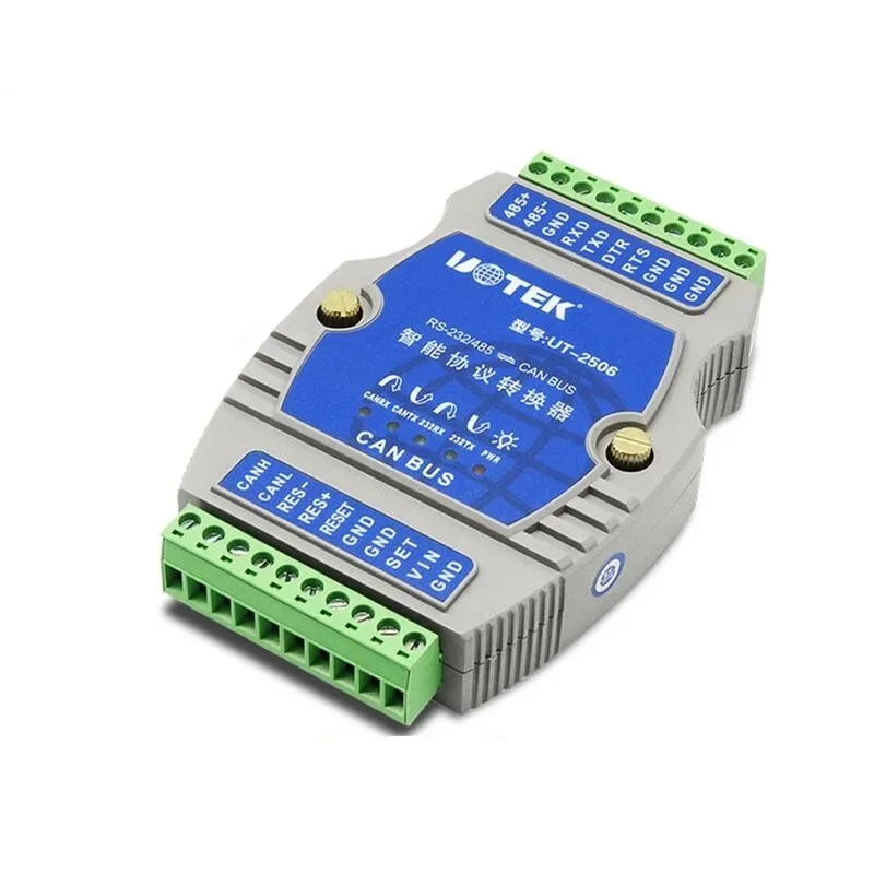 UTEK UT-2506 RS232/rs485 para CAN BUS RS-232/485 Turn CANBUS Conversor de protocolo inteligente industrial