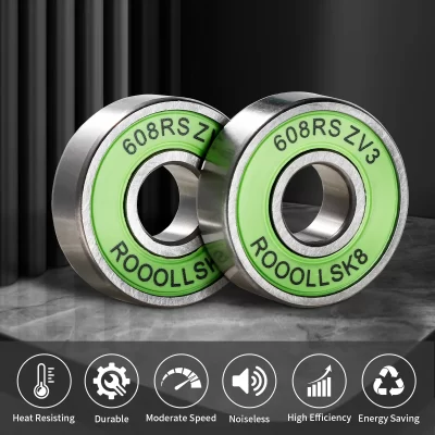 16 peças rooollsk8 rolamentos de patins rolamentos de skate 608rs rolamento longboard scooter patins rolamento selado de aço