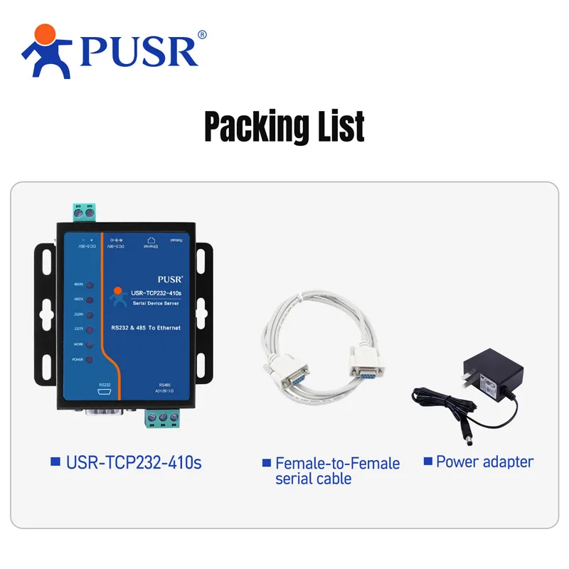 PUSR Serial RS232 RS485 para conversor Ethernet Modbus RTU para Modbus TCP Gateway com Edge Computing MQTT/SSL USR-TCP232-410S-H7 - Image 5