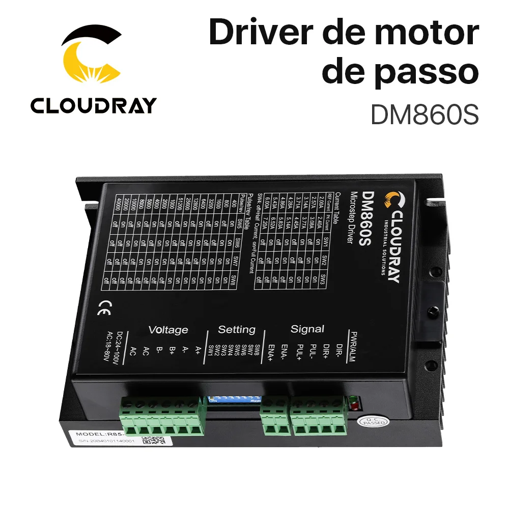 Dm860s stepper motor driver 24-100vdc 18-80vac para nema 34 stepping controlador do motor cnc máquina de gravura - Image 3