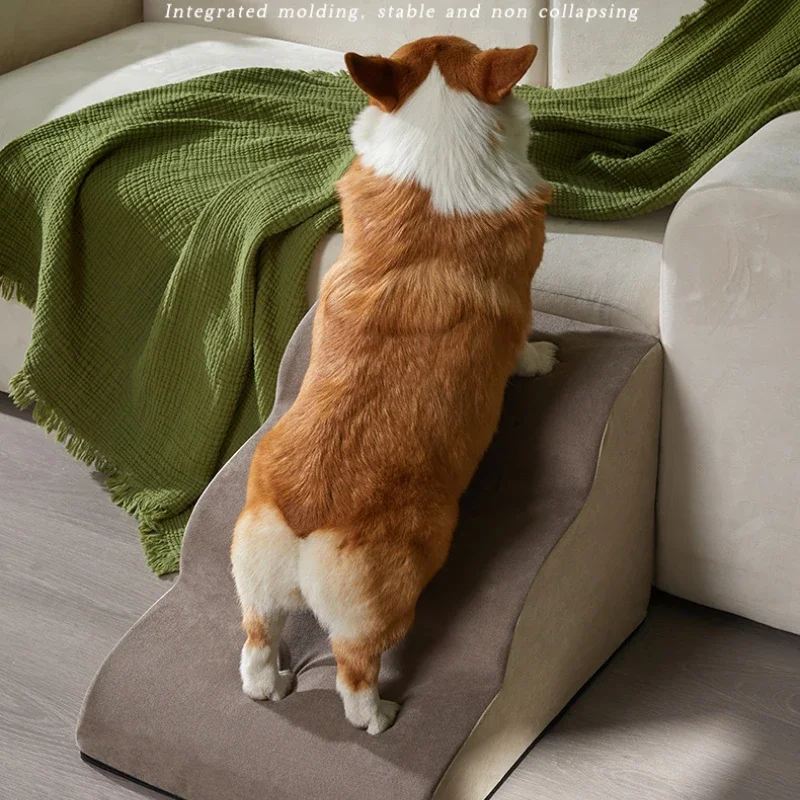 Cão 2/3 passo escada de espuma memória animais de estimação sofá escada antiderrapante removível cama do cão rampa escada petsupplies cães rampa escadas para animais de estimação - Image 3