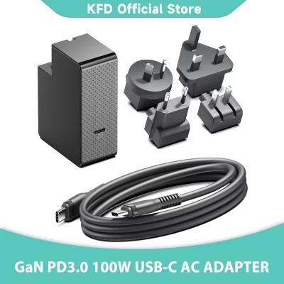 GaN PD 100W Laptop Charger USB-C Type C Travel Adapter Fast Charging for Lenovo MacBook iPhone 16pro Xiaomi Samsung Asus Power