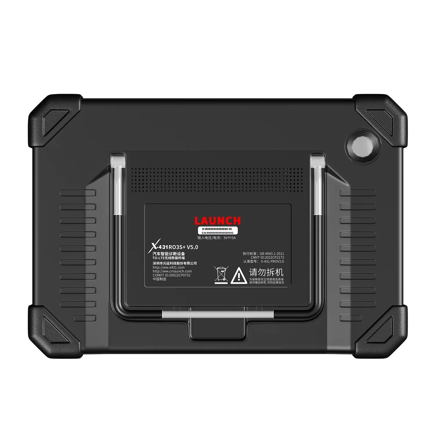 LAUNCH Tablet com porta USB 10,1′′ Preto 4GB RAM Android Bluetooth OBD2 Ferramenta de diagnóstico 64GB de armazenamento Ferramenta de diagnóstico automático - Image 2