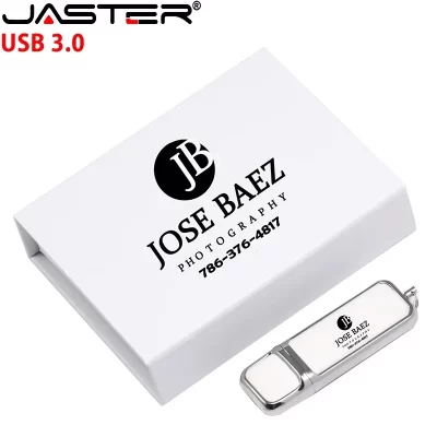 Unidade flash usb3.0 de couro com logotipo grátis, 4gb, 8gb, 16gb, 32gb, 64gb, 128gb, pen drives de alta velocidade, capacidade real, memória, presentes de casamento