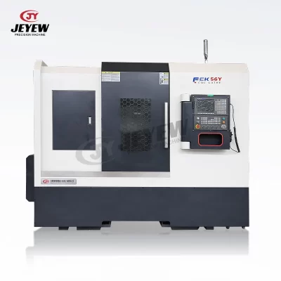 Centro de fresagem de giro horizontal CNC de eixo único de precisão FCK56Y com mandril hidráulico base de ferro fundido rígido multifuncional