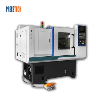 Torno Linear CNC para Auto, Flad Bed, Hine Center, Medical Brass Vae Parts, Pequeno, Alta Qualidade