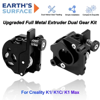 Kit de engrenagem dupla extrusora de metal completa atualizado para creality k1 k1c kit de mecanismo de extrusão de extrusora de beija-flor com motor de passo