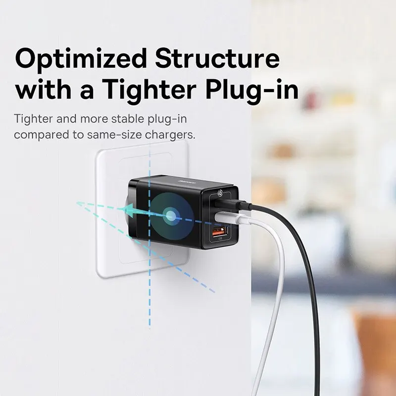 Baseus 65W GaN Charger Quick Charge Type C Phone Charger USB Charger Portable Fast Charger For Laptop iPhone 17 16 15 14 13 - Image 6