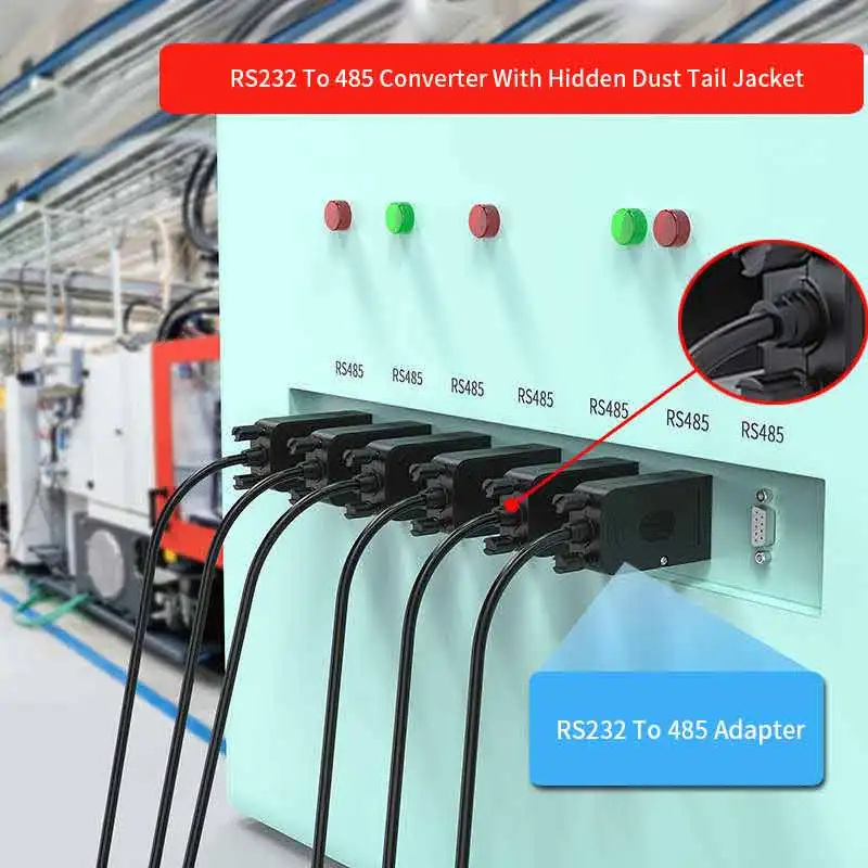 Nenhum fonte de alimentação rs485 para rs232 módulo de protocolo de porta serial conector bidirecional 232 a 485 db9 9in sem módulo de comunicação de soldagem - Image 5