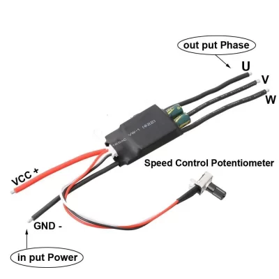 200w bldc driver de motor sem escova trifásico dc 7-24v módulo controlador de velocidade potenciômetro dc controlador bldc sem escova esc
