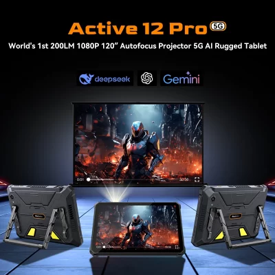 Blackview Active 12 Pro, CPU: Gravidade 7300 90 Hz 11 polegadas, tablet 5G de três provas, 12 GB  16 GB de RAM, 256 GB  1 TB de ROM