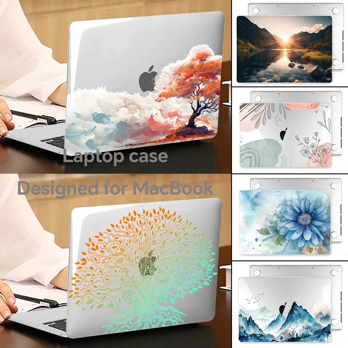 New Laptop Case For Macbook Air 13 15 M2 A2338 A2681 A2941 Touch Bar ID Pro 14 M3 A2442 A2779 2023 Mac 16 inch A2485 A2780 Cover