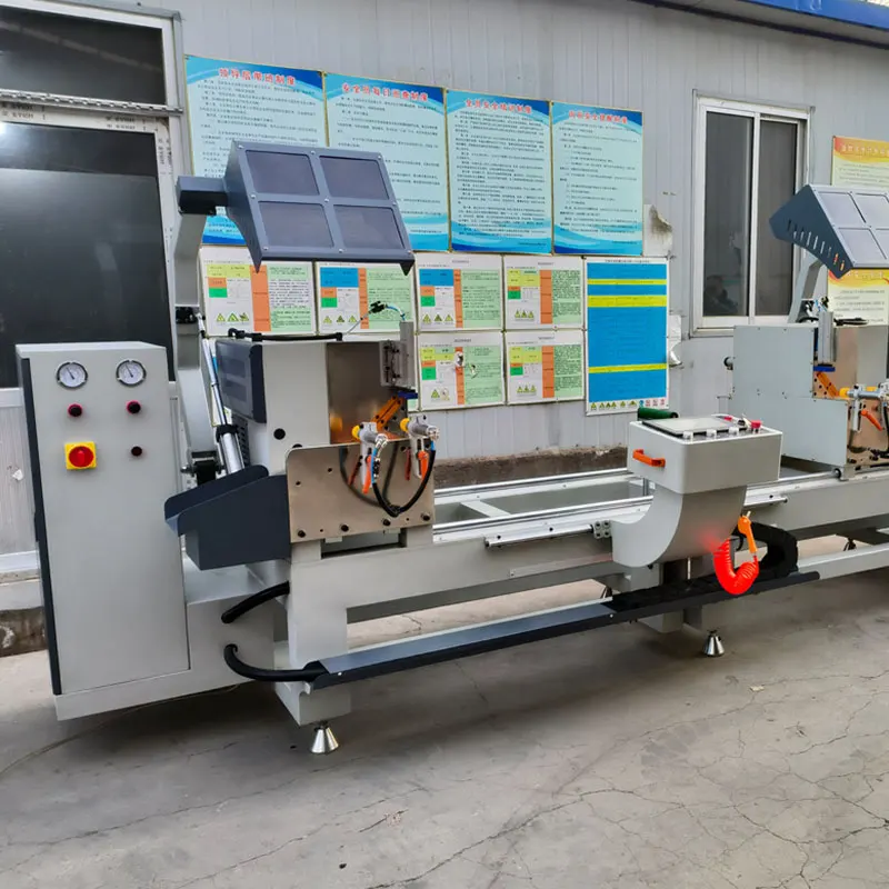 Window Making Aluminum Cutting Saw Double Head 45 and 90 Degree Mitre Saw Machine - Image 4