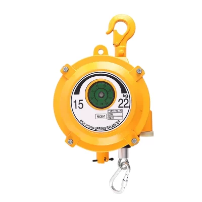 Balanceador de mola 9-15/15-22/22-30kg, torre de tração, guindaste de travamento automático, rolamento elástico de alta carga usado em viagens industriais, 1.5m