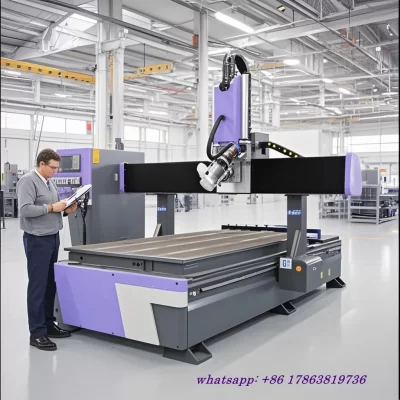 China 4 eixos 1325 1530 Atc cabeça oscilante 3D carpintaria CNC máquina roteadora de madeira para móveis de madeira PVC acrílico preço