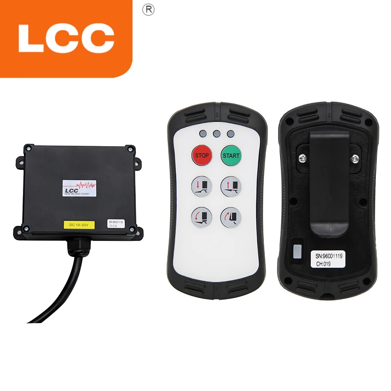 Lcc a400 controle remoto sem fio industrial de 4 botões para guindaste aéreo carro bagageira levantamento universal controlador de rádio sem fio - Image 3