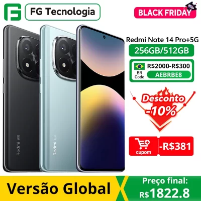 Xiaomi Redmi Note 14 Pro Plus 5G Global version Smartphone 200MP AI camera Snapdragon® 7s Gen 3 120W HyperCharge 120Hz
