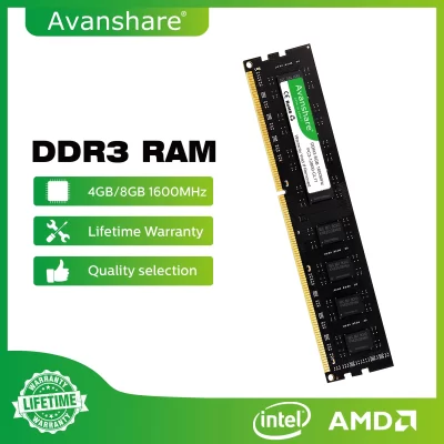 Avanshare Ram Memory DDR3 DDR4 DDR5 32GB 16GB 8GB 4GB 1333 1600 2400 2666 3200 5600MHz For All Desktop Motherboards Intel AMD