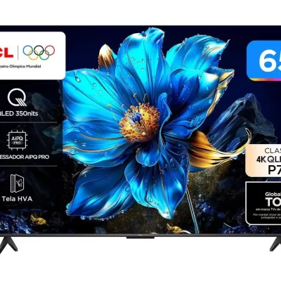 Smart TV 65 "TCL 4K UHD QLED 65P7K Google TV AiPQ Google Assistant 3 HDMI 1 USB