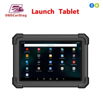 LAUNCH Tablet com porta USB 10,1′′ Preto 4GB RAM Android Bluetooth OBD2 Ferramenta de diagnóstico 64GB de armazenamento Ferramenta de diagnóstico automático