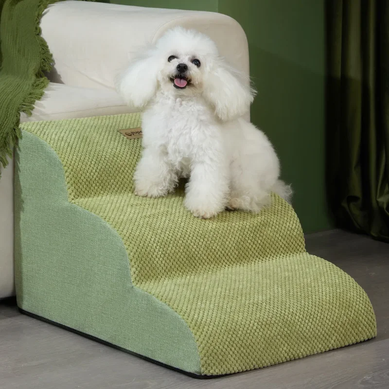 Cão 2/3 passo escada de espuma memória animais de estimação sofá escada antiderrapante removível cama do cão rampa escada petsupplies cães rampa escadas para animais de estimação - Image 4