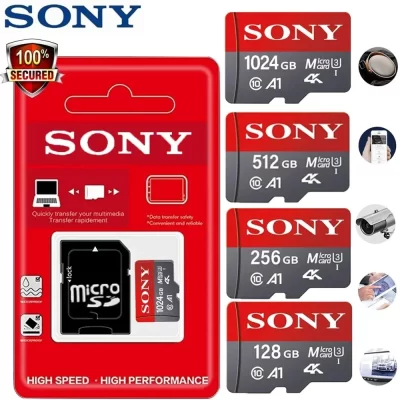 Sony tf cartão de memória 1tb cartão micro sd de alta velocidade 128gb 1tb 512gb 256gb a2 u3 v30 sd tf cartões flash para xiaomi telefone computador