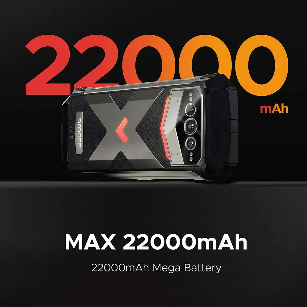 Global Version DOOGEE V Max Plus 5G Rugged Phone 6.58" 36GB(16+20) 512GB 200MP AI Camera 22000mAh Lighting Effect NFC 5G Phone - Image 4