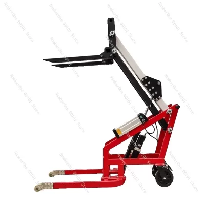 Empilhadeira hidráulica elétrica portátil, pequeno, flexível, veículo articulado, transportador manual, carregamento, descarga, logística de armazém