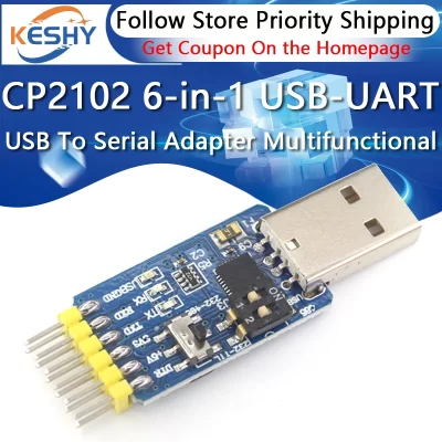 CP2102 6-em-1 USB-UART USB para adaptador serial multifuncional USB para conversor serial USB-TTL/RS485/232 TTL-RS232/485 232 a 485