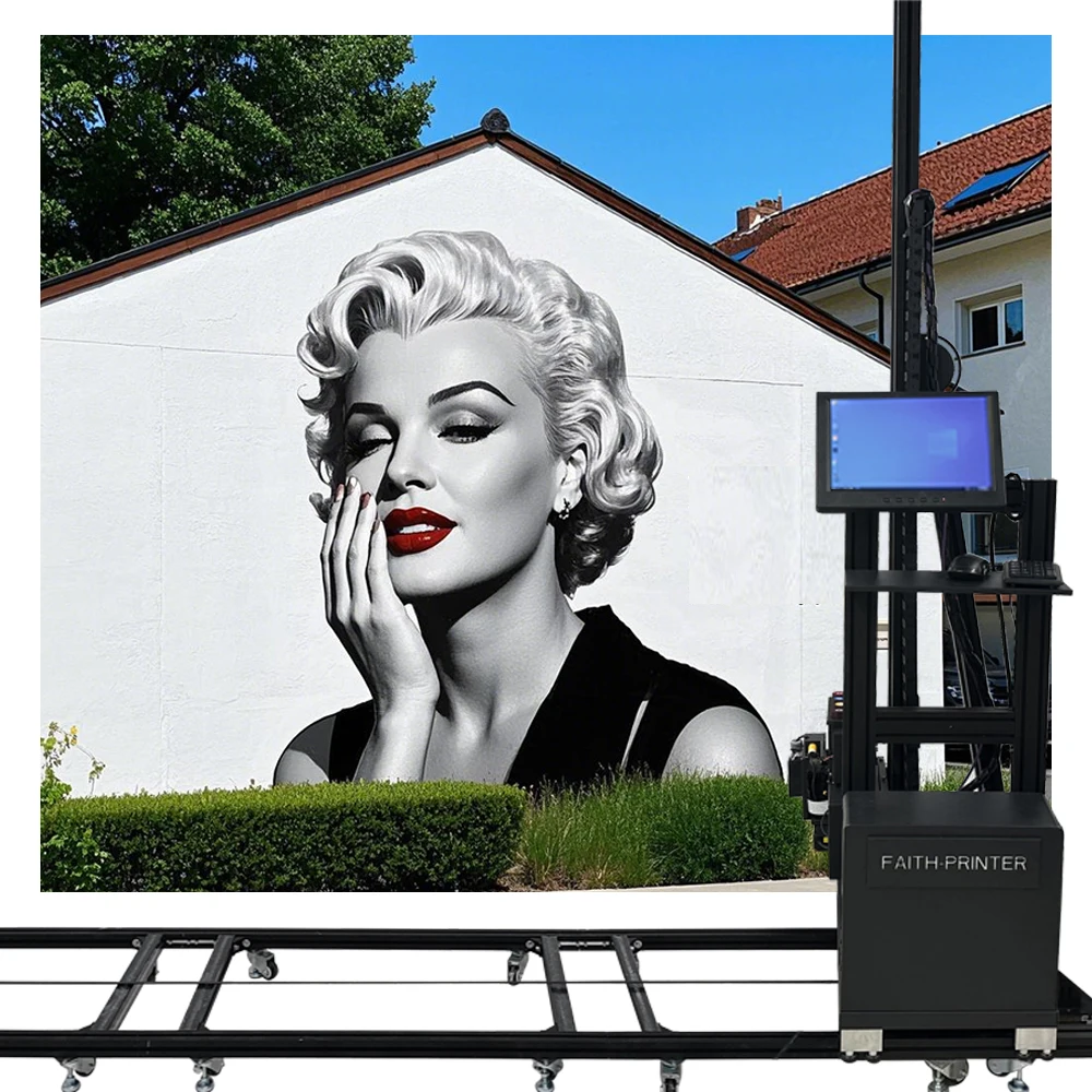 Máquina de impressora de parede 3d automática impressora de parede vertical direta para máquina de pintura de parede impressoras jato de tinta fornecidas epson 115 - Image 3