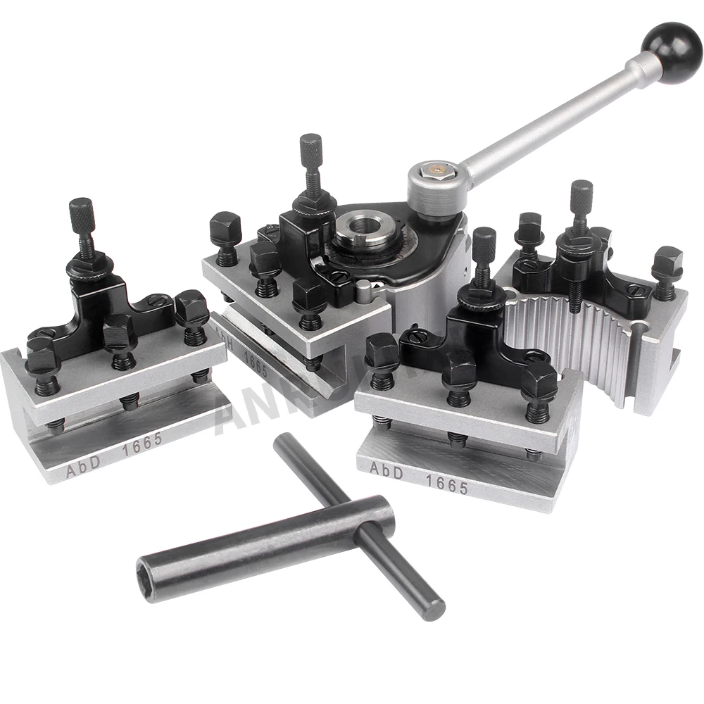Conjunto de torno de ferramentas de troca rápida, estilo europeu, suporte para ferramentas AB, fixação de torno, balanço de cama, 16x16mm, 180-280mm - Image 6