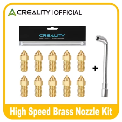 Creality official Ender 3 V3 SE Brass Nozzle Kit High-Speed Brass Nozzles 3D Printer Parts for Ender 3 V3 SE/Ender 5 S1/Ender 7