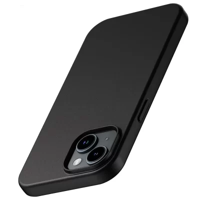 Luxury Matte Silicone Soft Case For iPhone 17 Air 16 15 14 Plus 13 12 Mini 11 Pro Max XR Ultra Thin Solid Black Cover