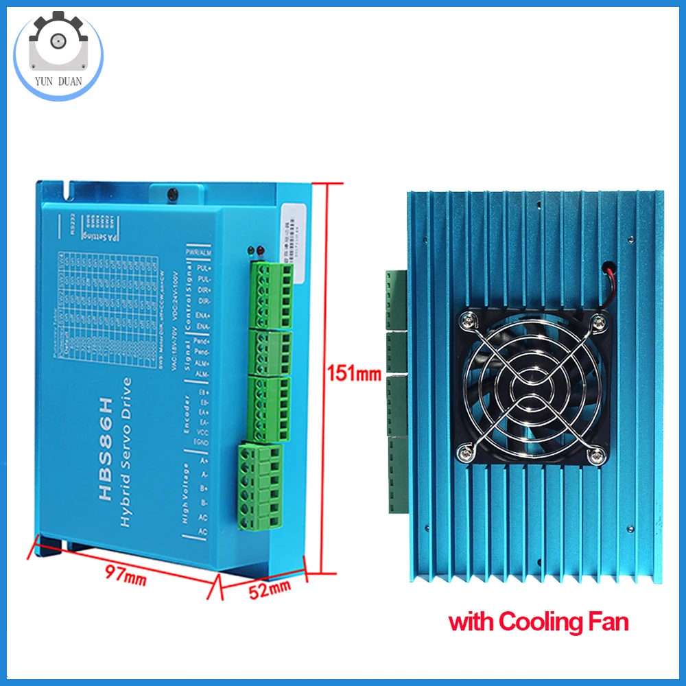 12nm nema34 motor de passo de circuito fechado 86mm dsp ac dc driver de motor 60v dc 400w fonte de alimentação hybird codificador fácil passo servo kits - Image 5