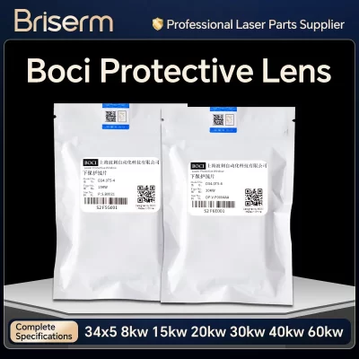 Lente laser Boci original 34x5 8kw 15kw 20kw 30kw 40kw 60kw Lente protetora a laser para Boci BLT420 421 441 641 Lente de cabeça de laser