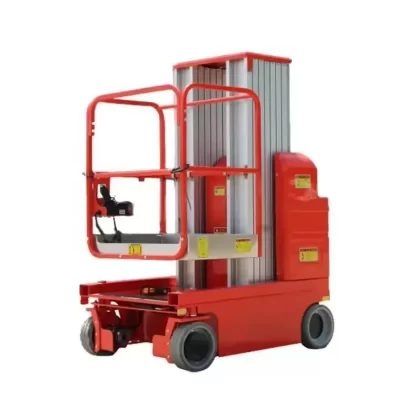 6m 8m elétrica liga de alumínio telescópica autopropelida vertical elevadores plataforma de trabalho aéreo elevador