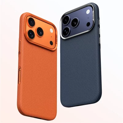 Luxury Plaid Texture Metal Lens Frame Magsafe Case For iPhone 17Pro 16Pro 17 17Pro Max Ultrathin Matte Shockproof Hard PC Cover