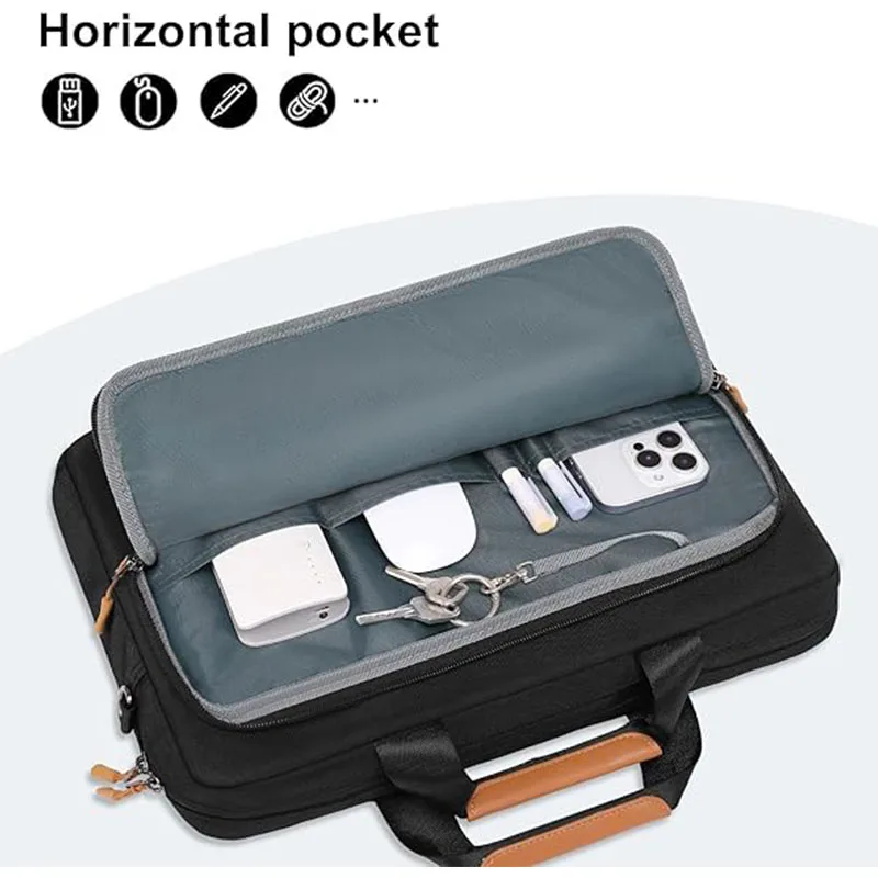 15.6 16 inch Laptop Shoulder Messenger Bag Computer Bag Sleeve Briefcase for MacBook Air 15 Pro 16 M4 M3 M2 M1 Case HP Dell Acer - Image 2