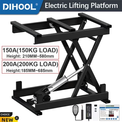 Plataforma de elevação elétrica tesoura 200kg /150kg carga mesa de café plataforma pet mesa diy suporte quadro controle remoto app