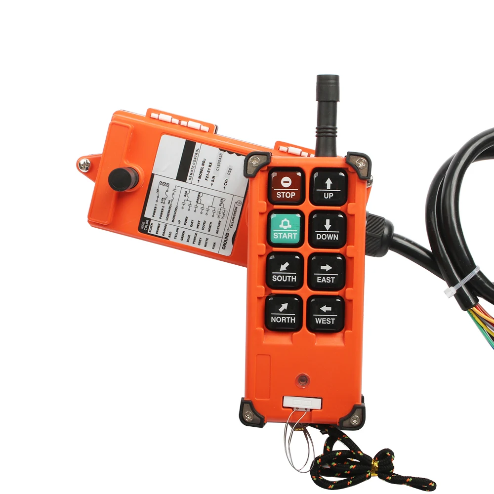 Controlador remoto industrial, controle do guindaste da grua, 1 transmissor e 1 receptor, F21-E1B, 220V, 380V, 110V, DC 12V, 24V - Image 3