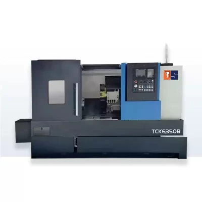 Torno CNC Hine com guia ferroviário Linear, cama inclinada, China Precision, Tck6350b