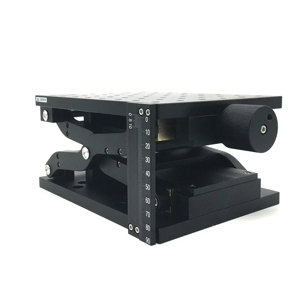 Mesa de elevação manual de tesoura, eixo z, plataforma de elevação óptica vertical, ajuste fino, plataforma de deslocamento para marcação a laser - Image 6
