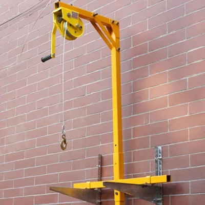 Para ferramenta de içamento para ar condicionado ao ar livre grua de içamento guincho manual instalação de travamento automático suporte de ar condicionado